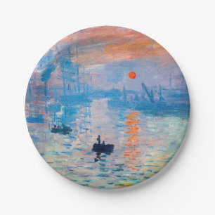Claude Monet - Impression, Sunrise Papieren Bordje