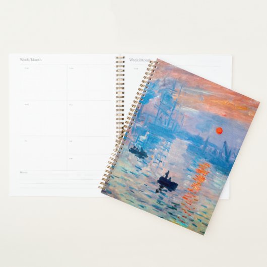 Claude Monet - Impression, Sunrise Planner (Display)