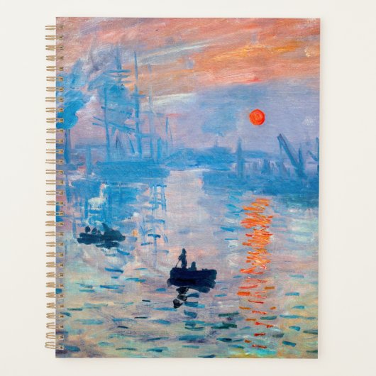 Claude Monet - Impression, Sunrise Planner (Voorkant)