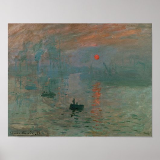 Claude Monet - Impression, Sunrise Poster (Voorkant)