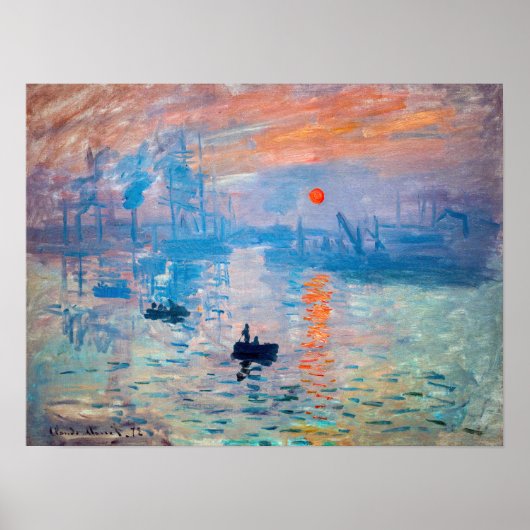 Claude Monet - Impression, Sunrise Poster (Voorkant)