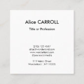 Claude Monet - Impression, Sunrise - QR Code Vierkante Visitekaartje (Achterkant)