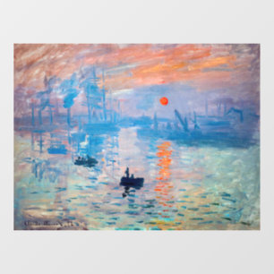 Claude Monet - Impression, Sunrise Raamsticker
