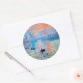 Claude Monet - Impression, Sunrise Ronde Sticker (Envelop)