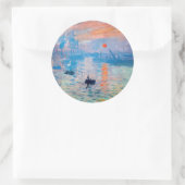 Claude Monet - Impression, Sunrise Ronde Sticker (Tas)