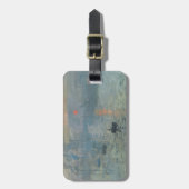 Claude Monet Impression Sunrise Soleil Levant Bagagelabel (Voorkant verticaal)