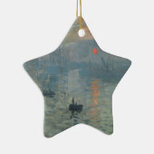 Claude Monet Impression Sunrise Soleil Levant Keramisch Ornament (Rechts)