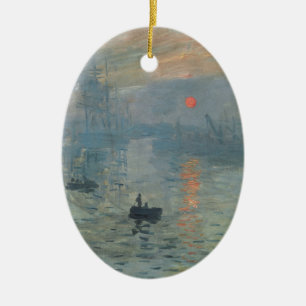 Claude Monet Impression Sunrise Soleil Levant Keramisch Ornament