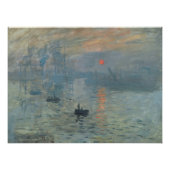 Claude Monet Impression Sunrise Soleil Levant Perfect Poster (Voorkant)