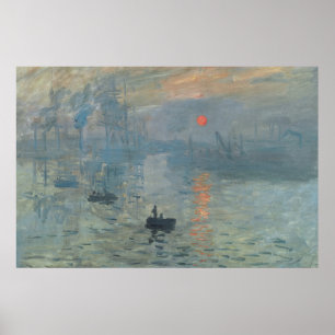 Claude Monet Impression Sunrise Soleil Levant Poster