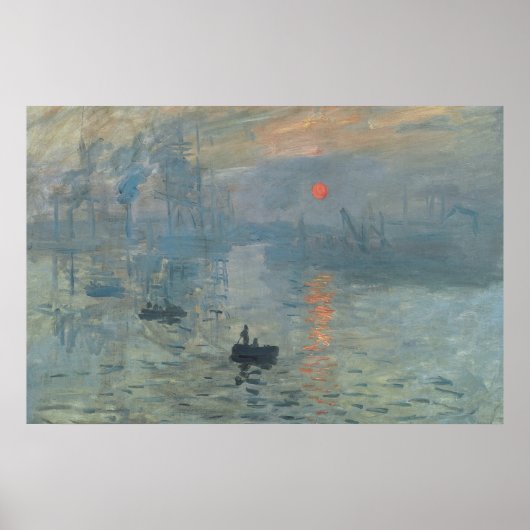 Claude Monet Impression Sunrise Soleil Levant Poster (Voorkant)