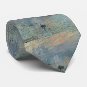 Claude Monet Impression Sunrise Soleil Levant Stropdas