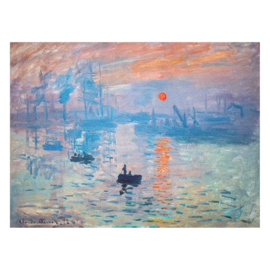Claude Monet - Impression, Sunrise Tafelkleed (Voorkant (Horizontaal))
