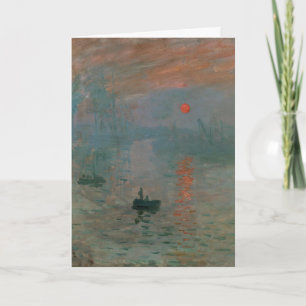 Claude Monet Impression Zonsopgang Kunstprint Kaart