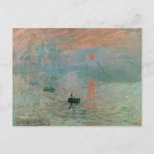 Claude Monet- Impressionisme, Zonsopgang, Briefkaart