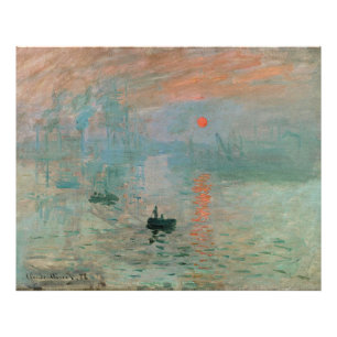 Claude Monet- Impressionisme, Zonsopgang, Foto Afdruk