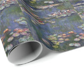 Claude Monet Impressionist Water Lillies Painting Cadeaupapier (Rol Hoek)