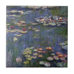 Claude Monet Impressionist Water Lillies Painting Tegeltje