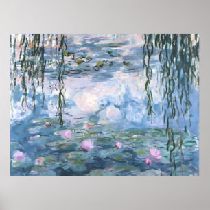 Claude Monet Impressionistisch Waterlelies Schilde Poster