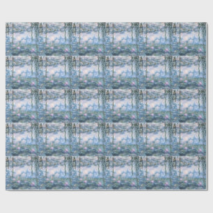 Claude Monet Impressionistische Waterlelies Schild Cadeaupapier