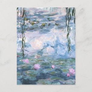 Claude Monet Impressionistische Waterlelies Schild Feestdagenkaart