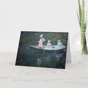 Claude Monet - In de Norvegienne Boat bij Giverny Kaart