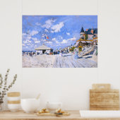Claude Monet: In het strand van Trouville Poster (Keuken)