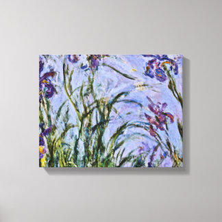 Claude Monet - Iris Mauves Canvas Afdruk