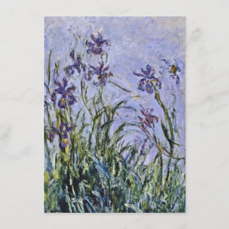 Claude Monet - Iris Mauves Kaart