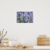 Claude Monet - Iris Mauves Poster (Keuken)