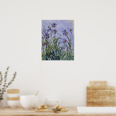 Claude Monet - Iris Mauves Poster (Keuken)