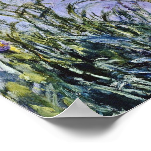 Claude Monet - Iris Mauves Poster (Hoek)