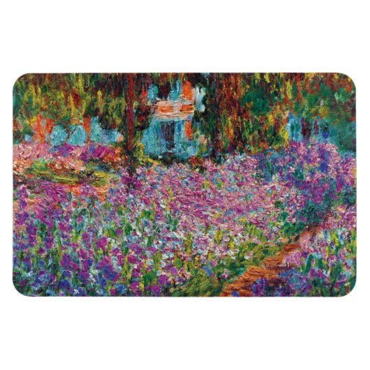 Claude Monet - Irise in Monet's Garden Fine Art Magneet (Horizontaal)