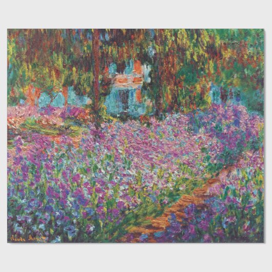 Claude Monet - Irises in Monet's Garden Fine Art Cadeaupapier (Vlak)