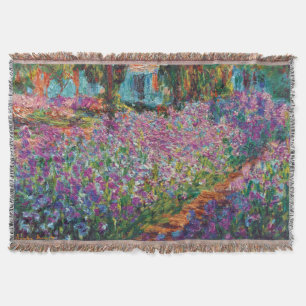 Claude Monet - Irises in Monet's Garden Fine Art Deken