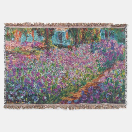 Claude Monet - Irises in Monet's Garden Fine Art Deken (Voorkant)