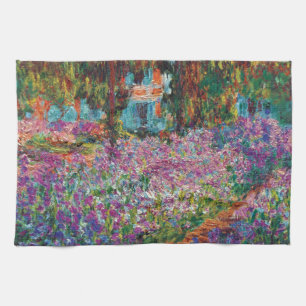 Claude Monet - Irissen in de tuin van Monet Fijne Theedoek