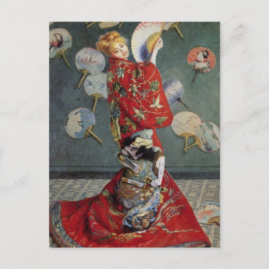Claude Monet Japans Kimono Briefkaart (Voorkant)