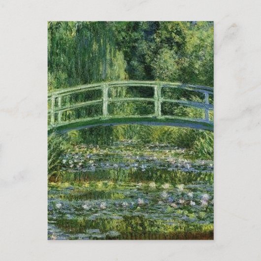 Claude Monet - Japanse brug Briefkaart (Voorkant)