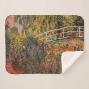 Claude Monet Japanse Brug Giverny Kunst Sherpa Deken