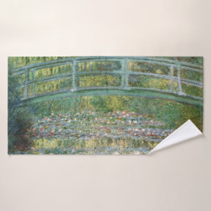 Claude Monet Japanse Brug Waterlelie Kunst Badhanddoek