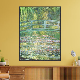 Claude Monet Japanse Brug Waterlelie Kunst Canvas Afdruk