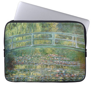 Claude Monet Japanse Brug Waterlelie Kunst Laptop Sleeve