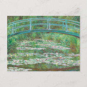 Claude Monet Japanse voetbalbrug. Impressionisme Briefkaart
