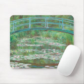 Claude Monet Japanse voetbalbrug. Impressionisme Muismat (Met muis)