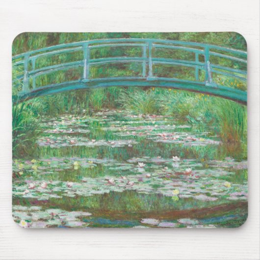 Claude Monet Japanse voetbalbrug. Impressionisme Muismat (Voorkant)