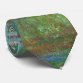 Claude Monet Japanse voetbalbrug. Impressionisme Stropdas (Opgerold)