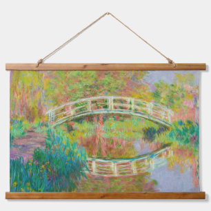 Claude Monet - Japanse voetbrug, Giverny Hangend Wandkleed