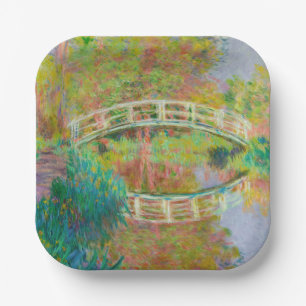 Claude Monet - Japanse voetbrug, Giverny Papieren Bordje
