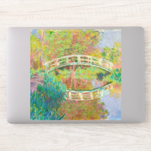 Claude Monet - Japanse voetbrug, Giverny Sticker (Computer)